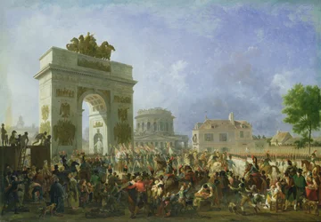 Entry of the Imperial Guard into Paris at the Barriere de Pantin, 25th November 1807